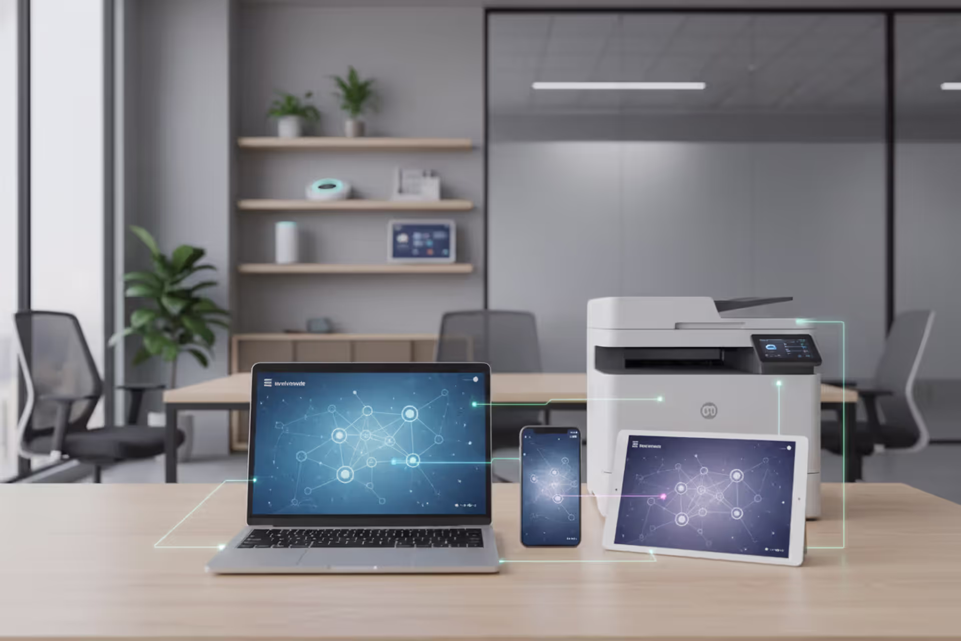 Multiple endpoint devices connected to a digital network